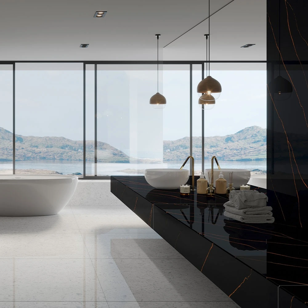 Featured Luxury Quartz Slab Detail