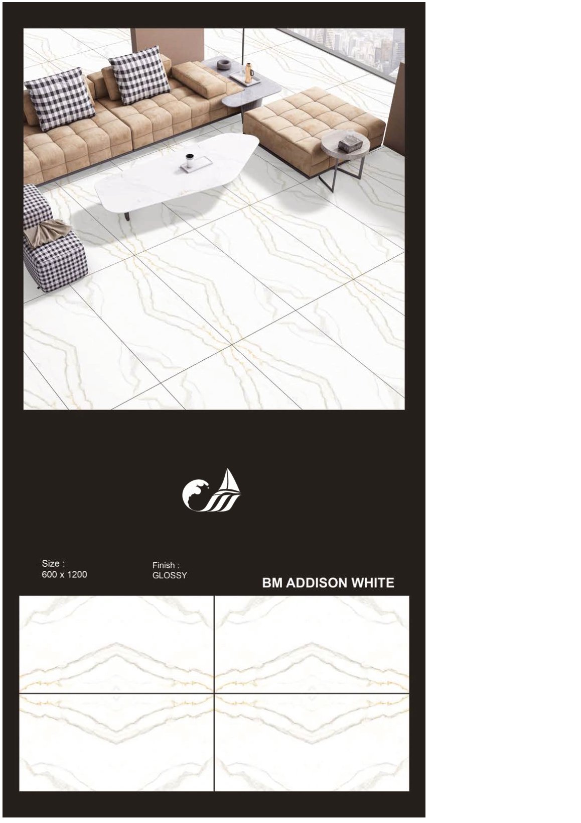 Curating Contemporary Living Rooms: Neutral Warm Grey and Greige Vitrified Floor Concepts