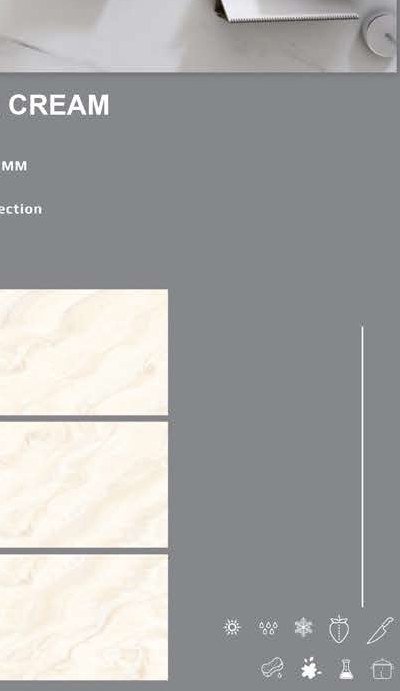 Snar Cream Floor Tile 600x1200