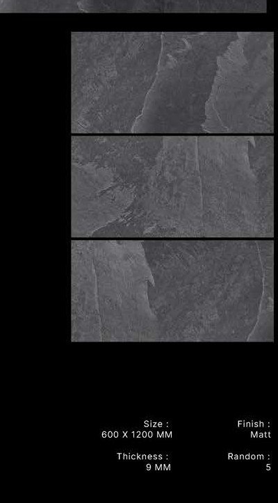 Hardrockblack Floor Tile 600x1200