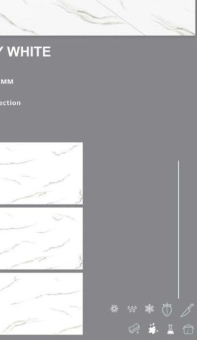 Jully White Floor Tile 600x1200
