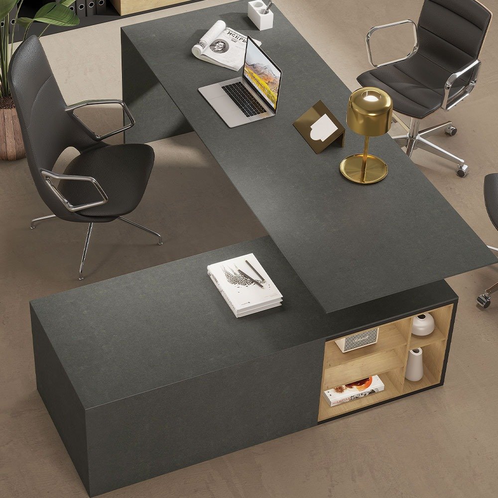 Vitrified and Quartz Surfaces for Demanding Industrial and Executive Environments