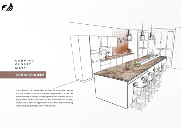 Jumbo Slab Kitchen Island